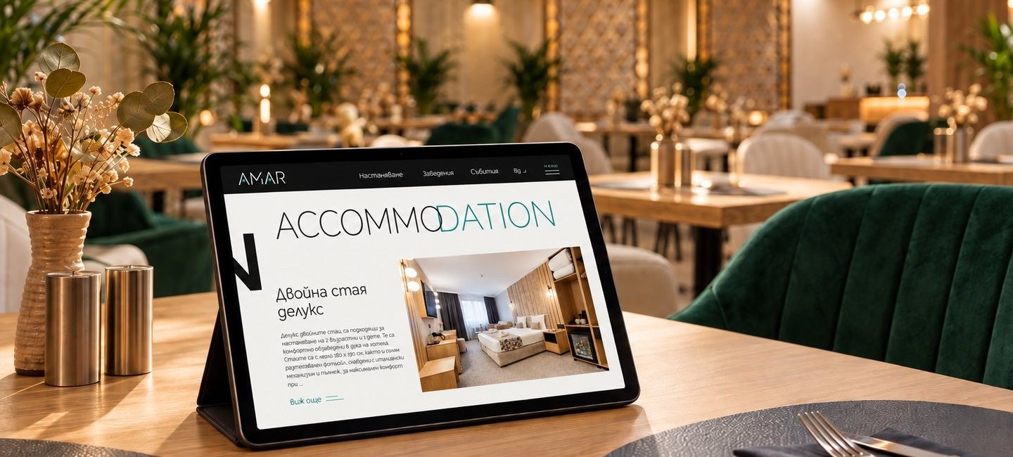 Уеб дизайн за AMAR Design Hotel